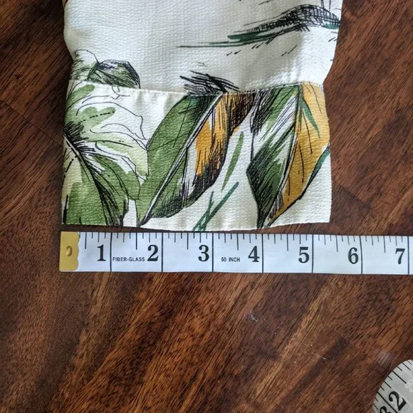 ZARA Tropical Print Duster Shirt Dress Size S - Picture 11 of 15